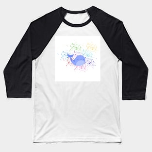 Cutie blue whale Baseball T-Shirt